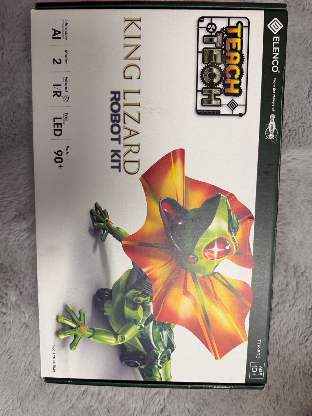 King Lizard Robot Kit - Teach Tech (Elenco) - Green & Orange